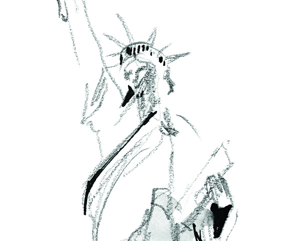 Illustratie New York Vrijheidsbeeld
