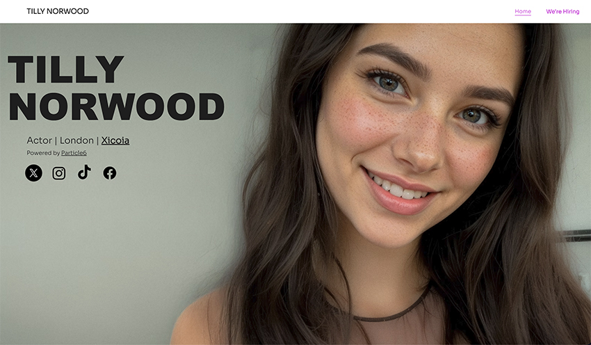 Beeldloods Stockfotografie of eigenbeeld Tilly Norwood