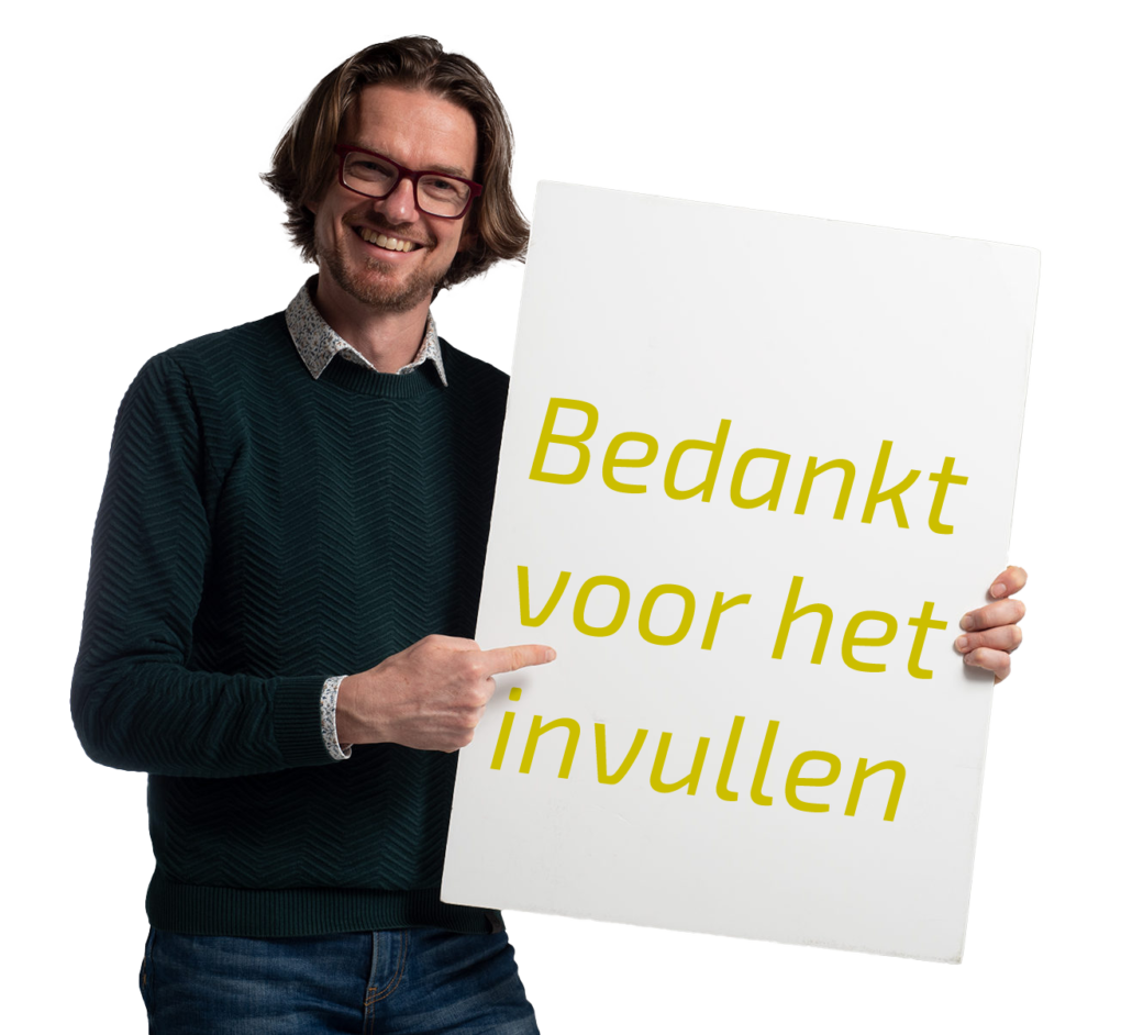 Beeldloods bedankt voor het invullen